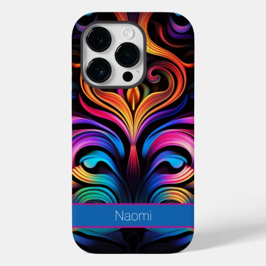 Moderne Abstracte neon kleuren Case-Mate iPhone Case (Achterkant)