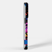 Moderne Abstracte neon kleuren Case-Mate iPhone Case (Achterkant / Rechts)