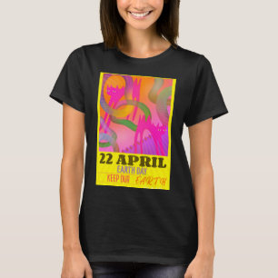 Moderne Abstracte Neon Kunst Voor Aardag T-shirt