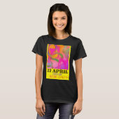 Moderne Abstracte Neon Kunst Voor Aardag T-shirt (Voorkant volledig)