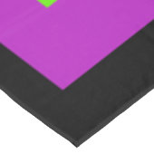 Moderne Abstracte Neon Pink Green Fractal Flowers Tafelkleed (Gekanteld)