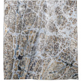 Moderne Abstracte neutraal gegoten kleuren Douchegordijn (Voorkant)