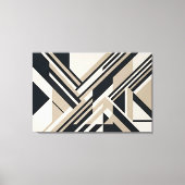 Moderne Abstracte Neutrale 3D-Lagen Canvas Afdruk (Voorkant)