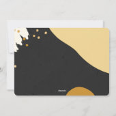 Moderne Abstracte nieuwjaren Feestdagenkaart (Achterkant)