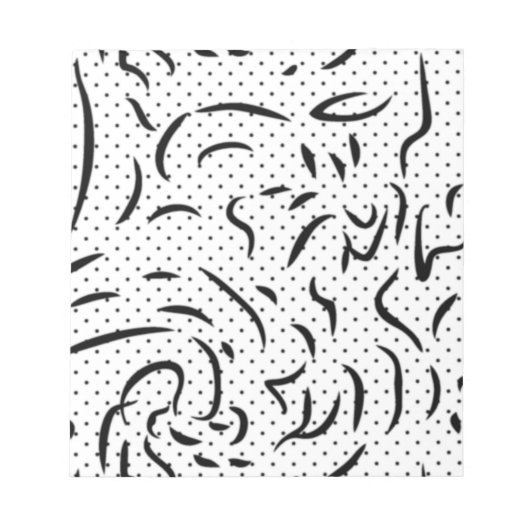 Moderne Abstracte Notitieblok | Minimalistisch Bur (Voorkant)