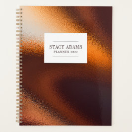 Moderne Abstracte oliefabriek uit de Bronze Planner