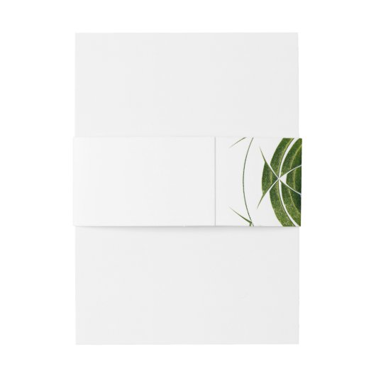 Moderne Abstracte olievlekken Groene bruiloft Uitnodigingen Wikkel (Achterkant Voorbeeld)