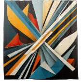Moderne Abstracte Ontwerp Douchegordijn (Voorkant)