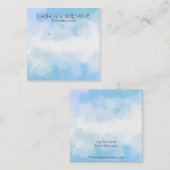 Moderne abstracte Oorbel display kaart Vierkante Visitekaartje (Voorkant / Achterkant)