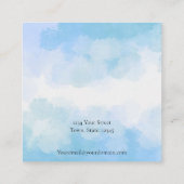 Moderne abstracte Oorbel display kaart Vierkante Visitekaartje (Achterkant)