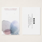 Moderne Abstracte oorringen — Kaarten voor juwelen Visitekaartje (Voorkant /achterkant)