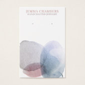 Moderne Abstracte oorringen — Kaarten voor juwelen Visitekaartje (Voorkant)