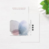 Moderne Abstracte oorringen — Kaarten voor juwelen Visitekaartje (Bureau)