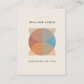 Moderne Abstracte, oorstrelende QR-code Sociale me Visitekaartje (Voorkant)