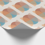 Moderne Abstracte oortonnen geometrische Waterverf Cadeaupapier (Hoek)