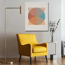 Moderne Abstracte oortonnen geometrische Waterverf