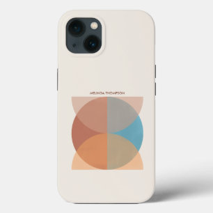 Moderne Abstracte oortonnen geometrische Waterverf Case-Mate iPhone Case