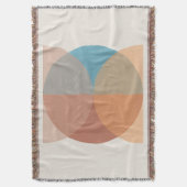 Moderne Abstracte oortonnen geometrische Waterverf Deken (Voorkant Verticaal)
