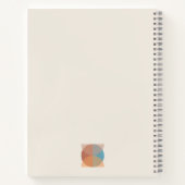 Moderne Abstracte oortonnen geometrische Waterverf Notitieboek (Achterkant)