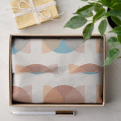 Moderne Abstracte oortonnen geometrische Waterverf Tissuepapier (Geschenk)