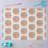 Moderne Abstracte oortonnen geometrische Waterverf Tissuepapier (Craft)