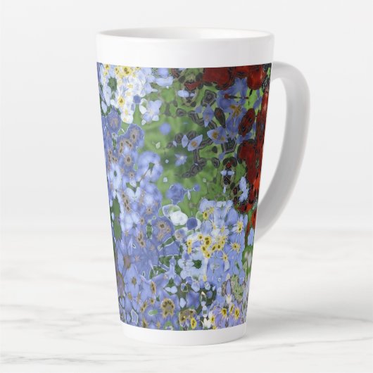 Moderne abstracte oppervlaktekunst - Latte Mok (Rechterhoek)