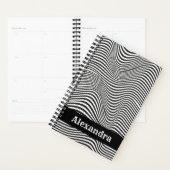 Moderne Abstracte optische illusie op maat Planner (Display)