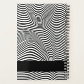 Moderne Abstracte optische illusie op maat Planner (Achterkant)