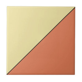 Moderne Abstracte Oranje Geometrische Driehoek Tegeltje