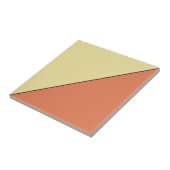 Moderne Abstracte Oranje Geometrische Driehoek Tegeltje (Zijkant)