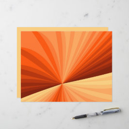 Moderne Abstracte Oranje Rode Vanille Grafische Fr