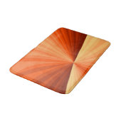 Moderne Abstracte Oranje Rode Vanille Grafische Fr Badmat (Gekanteld)