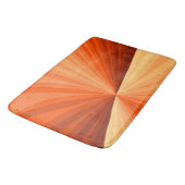 Moderne Abstracte Oranje Rode Vanille Grafische Fr Badmat (Gekanteld)