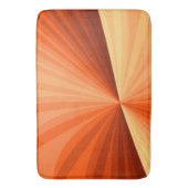 Moderne Abstracte Oranje Rode Vanille Grafische Fr Badmat (Voorkant Verticaal)