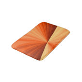 Moderne Abstracte Oranje Rode Vanille Grafische Fr Badmat (Gekanteld)