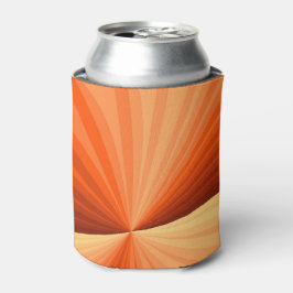 Moderne Abstracte Oranje Rode Vanille Grafische Fr Blikjeskoeler