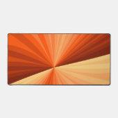 Moderne Abstracte Oranje Rode Vanille Grafische Fr Bureaumat (Voorkant)