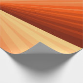Moderne Abstracte Oranje Rode Vanille Grafische Fr Cadeaupapier (Hoek)