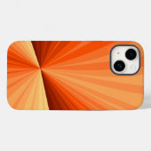 Moderne Abstracte Oranje Rode Vanille Grafische Fr Case-Mate iPhone Case (Achterkant (horizontaal))