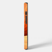 Moderne Abstracte Oranje Rode Vanille Grafische Fr Case-Mate iPhone Case (Achterkant / Links)
