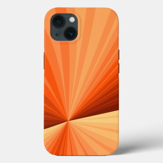Moderne Abstracte Oranje Rode Vanille Grafische Fr Case-Mate iPhone Case (Achterkant)