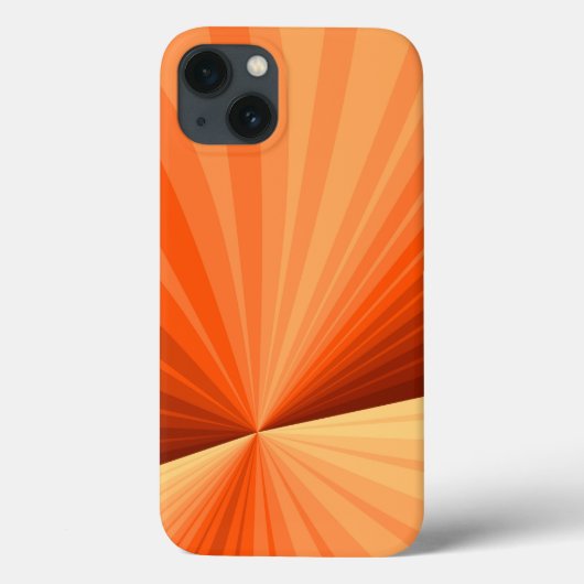 Moderne Abstracte Oranje Rode Vanille Grafische Fr Case-Mate iPhone Case (Achterkant)
