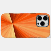 Moderne Abstracte Oranje Rode Vanille Grafische Fr Case-Mate iPhone Case (Achterkant (horizontaal))