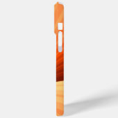 Moderne Abstracte Oranje Rode Vanille Grafische Fr Case-Mate iPhone Case (Achterkant / Links)