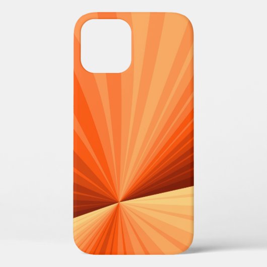 Moderne Abstracte Oranje Rode Vanille Grafische Fr Case-Mate iPhone Case (Achterkant)