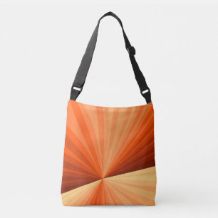 Moderne Abstracte Oranje Rode Vanille Grafische Fr Crossbody Tas