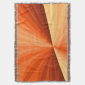 Moderne Abstracte Oranje Rode Vanille Grafische Fr Deken (Voorkant Verticaal)