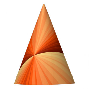 Moderne Abstracte Oranje Rode Vanille Grafische Fr Feesthoedjes