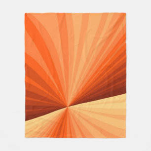 Moderne Abstracte Oranje Rode Vanille Grafische Fr Fleece Deken