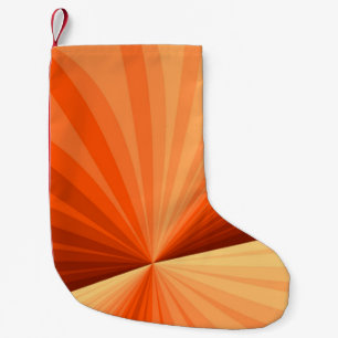 Moderne Abstracte Oranje Rode Vanille Grafische Fr Kleine Kerstsok
